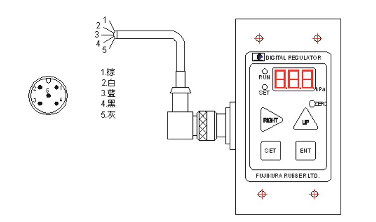 日本藤倉電氣比例閥接線方法及設定方法